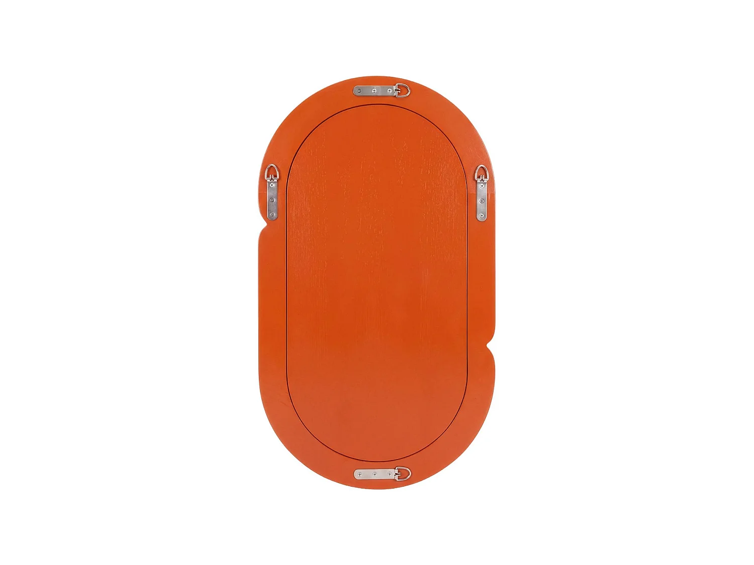 Espejo ovalado acabado brillante, 70cm naranja