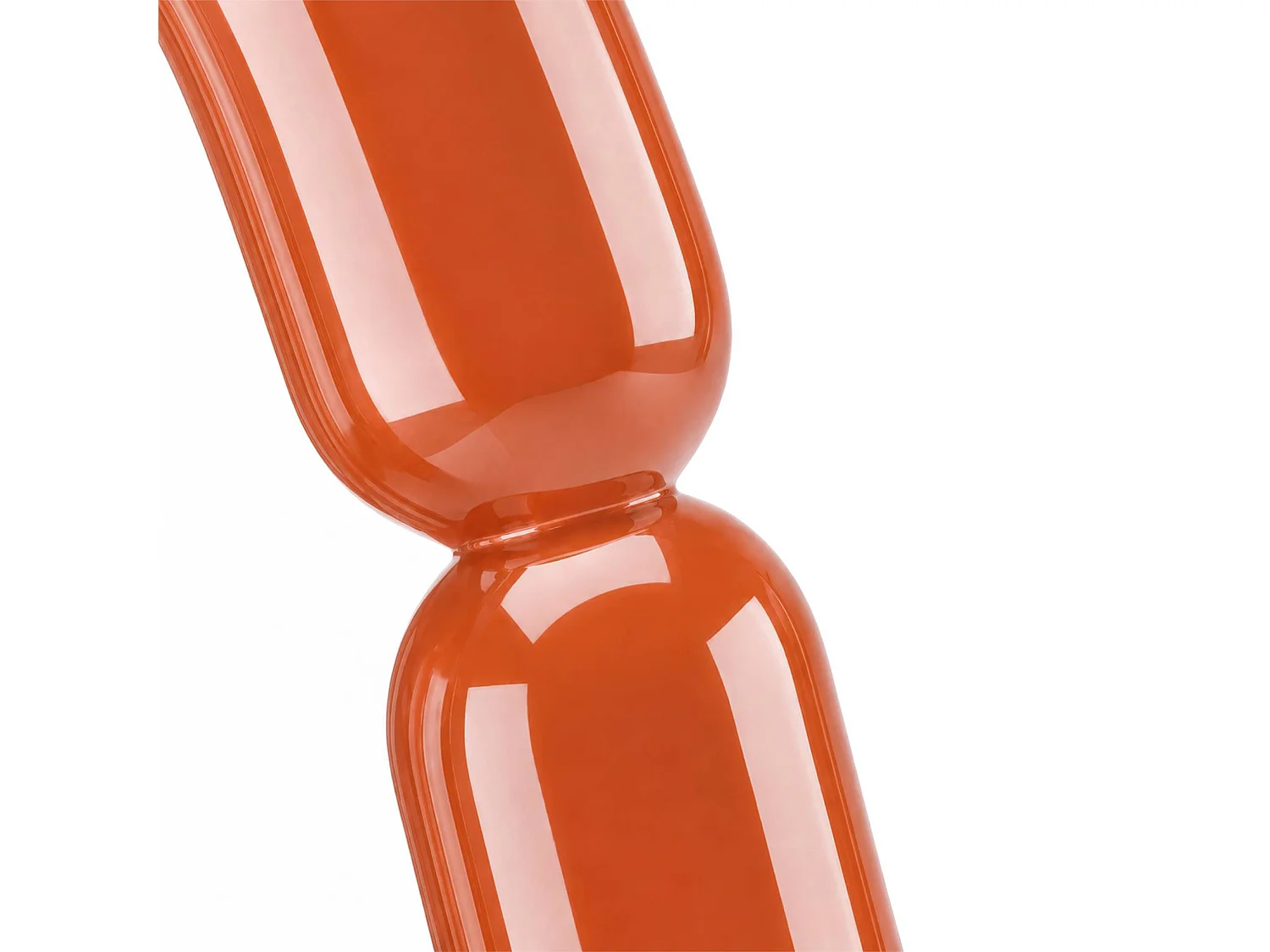 Espejo ovalado acabado brillante, 70cm naranja