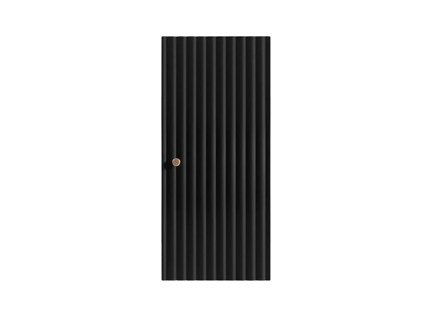 Armario colgante de baño 68cm - Estriado Negro - Mueble de baño estrecho – RODAN