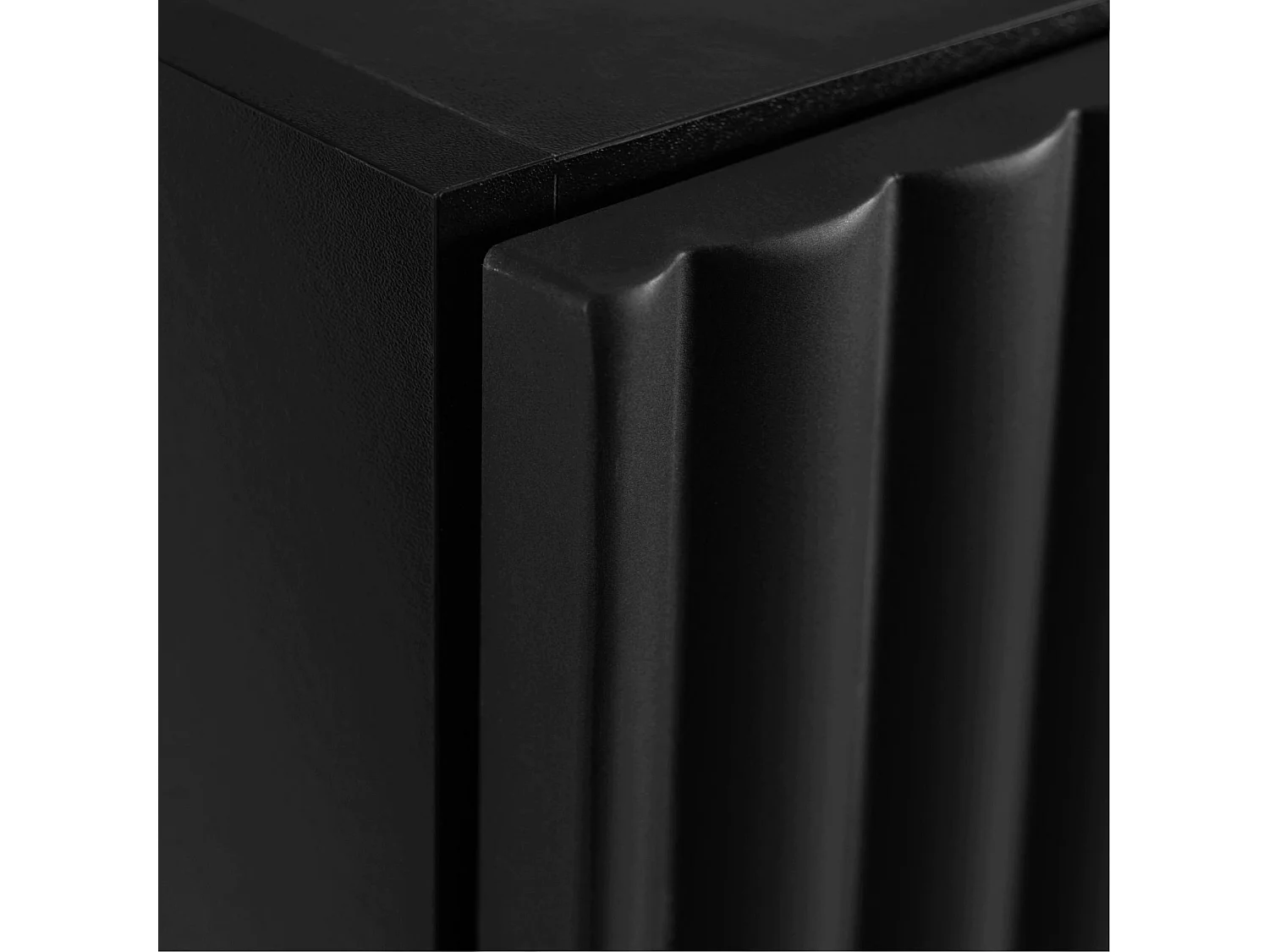Armario colgante de baño 68cm - Estriado Negro - Mueble de baño estrecho – RODAN