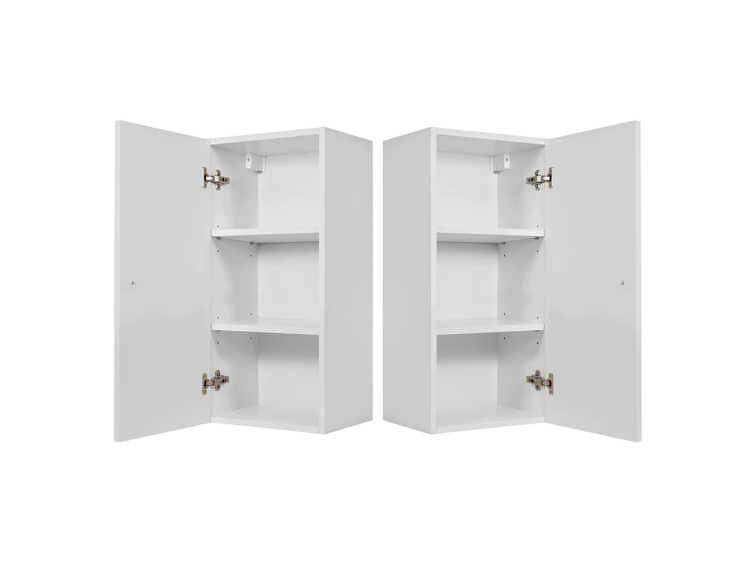 Armario colgante de baño 68cm - Estriado Blanco - Mueble de baño estrecho – RODAN