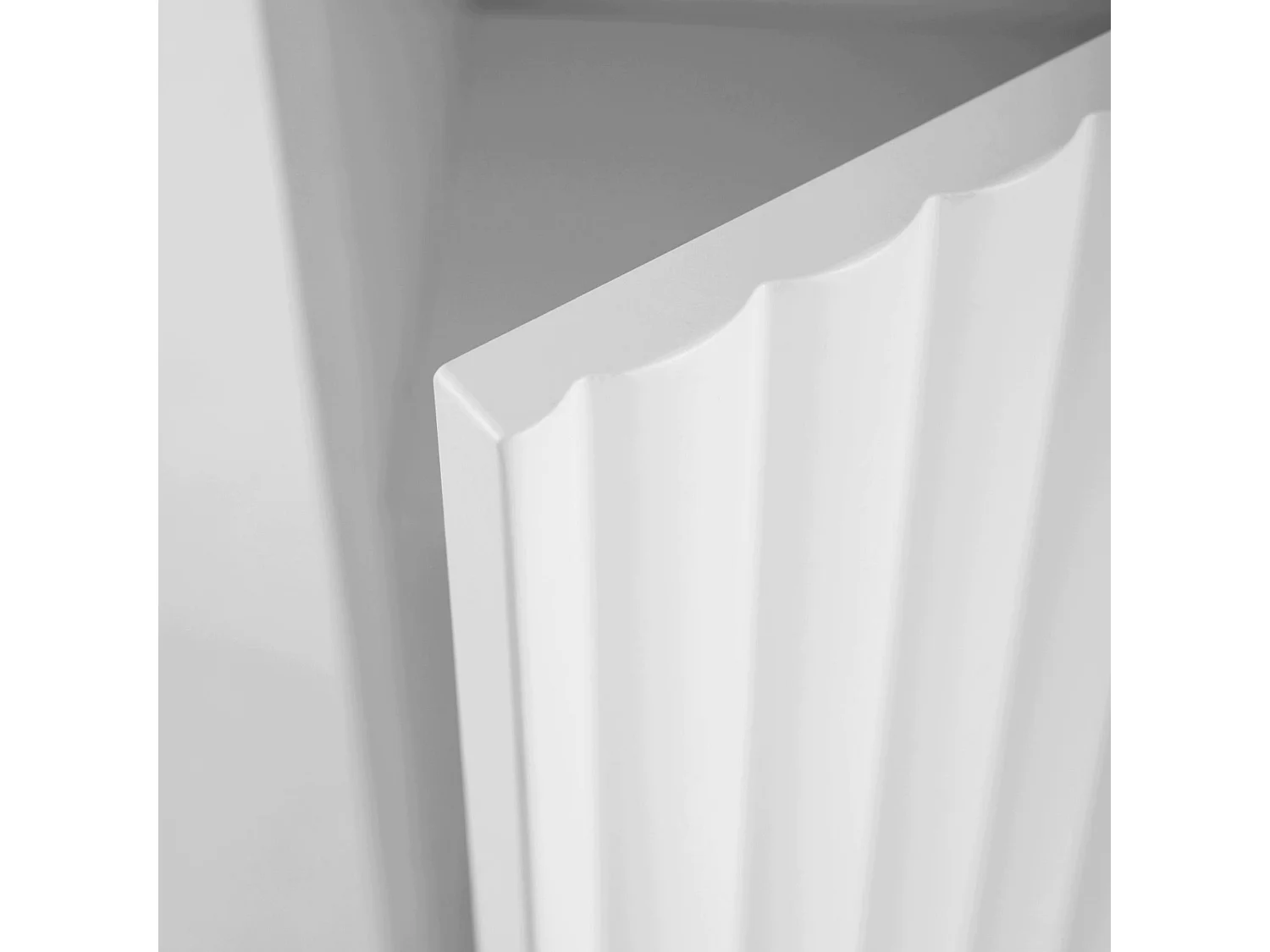 Armario colgante de baño 68cm - Estriado Blanco - Mueble de baño estrecho – RODAN