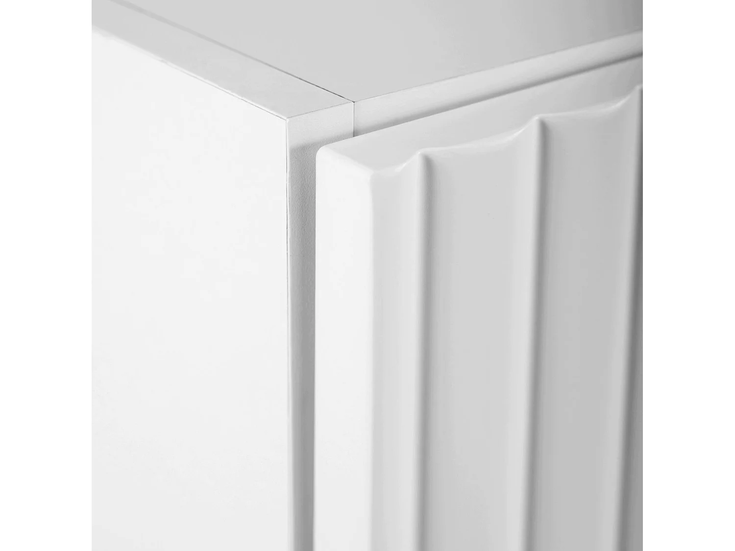 Armario colgante de baño 68cm - Estriado Blanco - Mueble de baño estrecho – RODAN