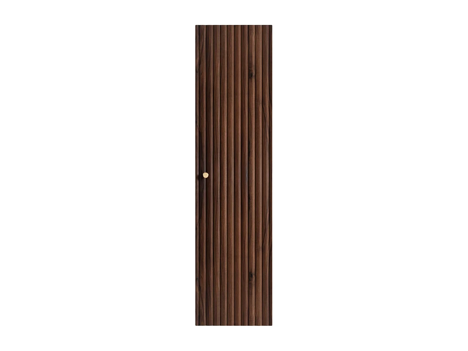 Columna de baño 136cm - Suspendido - Estriado Nogal - Mueble de baño estrecho – RODAN