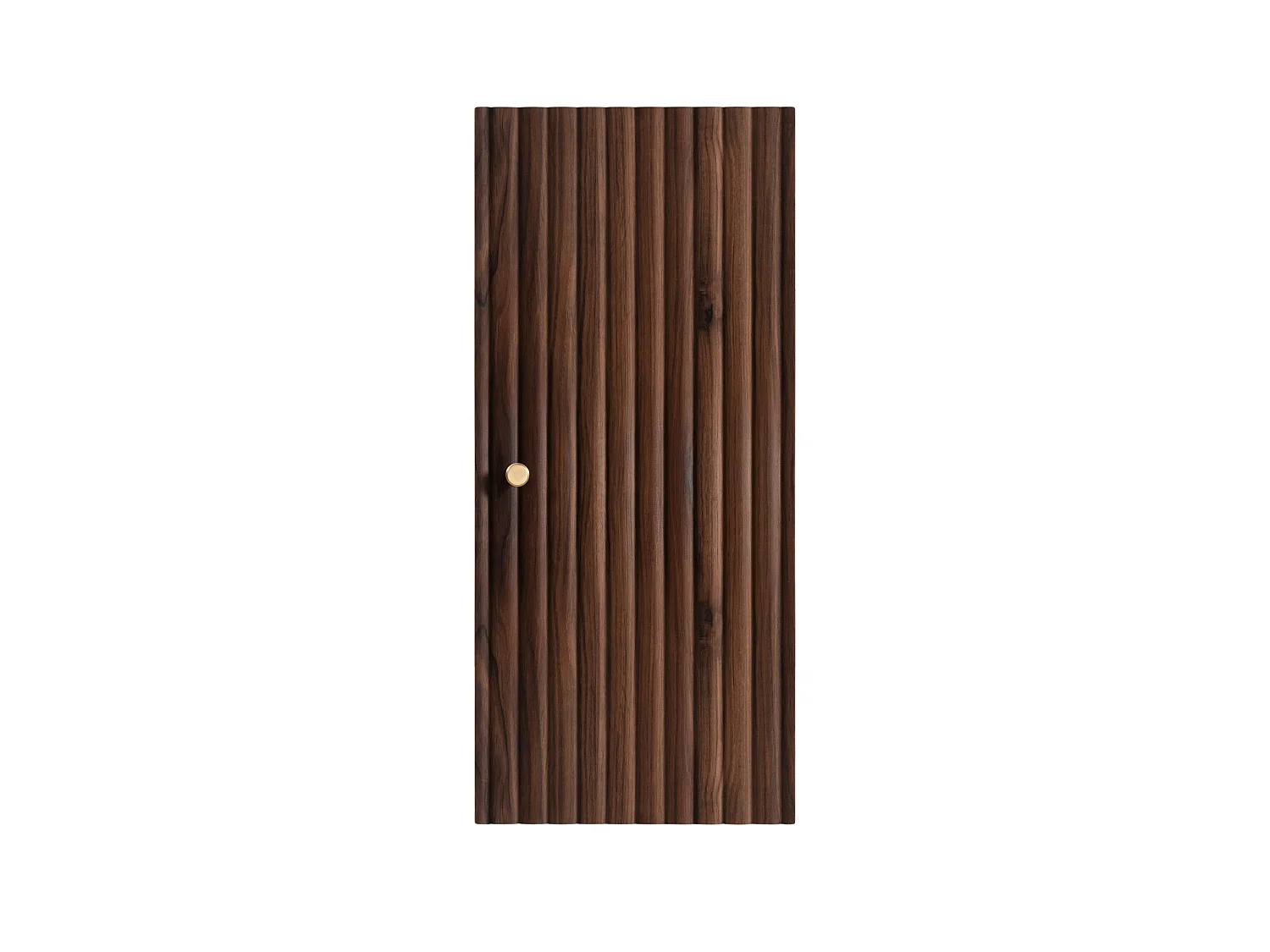 Armario colgante de baño 68cm - Estriado Nogal - Mueble de baño estrecho – RODAN