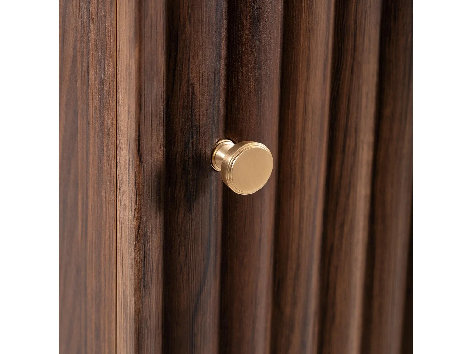 Armario colgante de baño 68cm - Estriado Nogal - Mueble de baño estrecho – RODAN