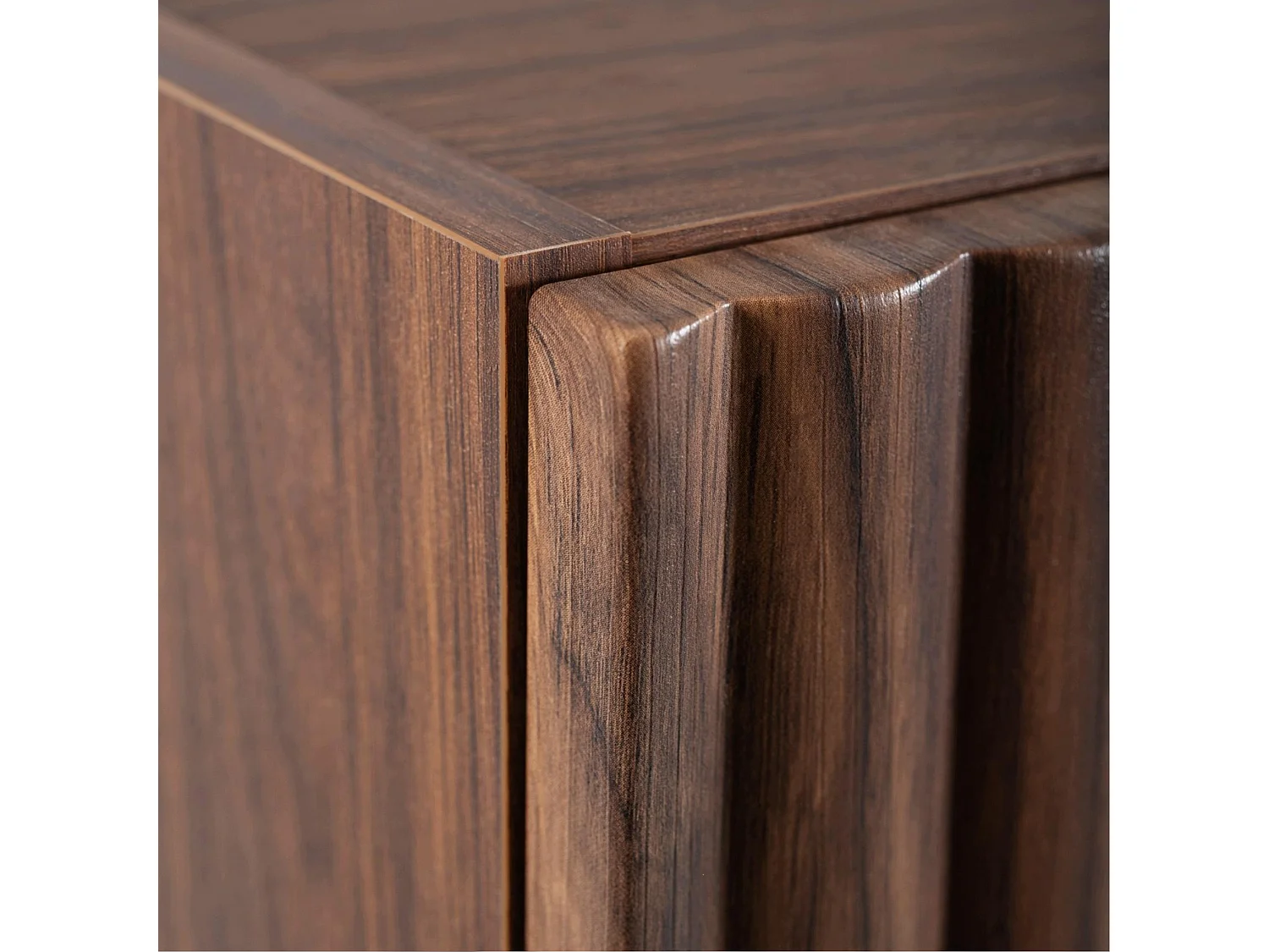 Armario colgante de baño 68cm - Estriado Nogal - Mueble de baño estrecho – RODAN