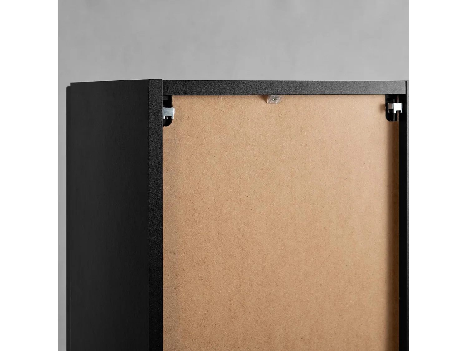 Columna de baño 136cm - Suspendido - Estriado Negro - Mueble de baño estrecho – RODAN