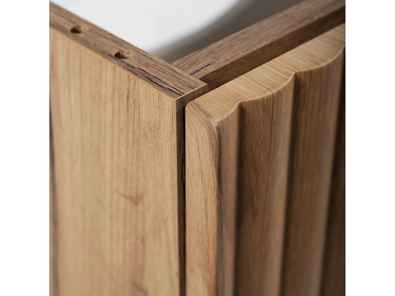 Meuble sous vasque 80cm - Suspendu - Strié Chêne - sans plan – RODAN