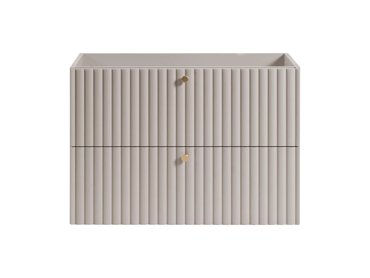 Meuble sous vasque 80cm - Suspendu - Strié Cachemire - sans plan – RODAN