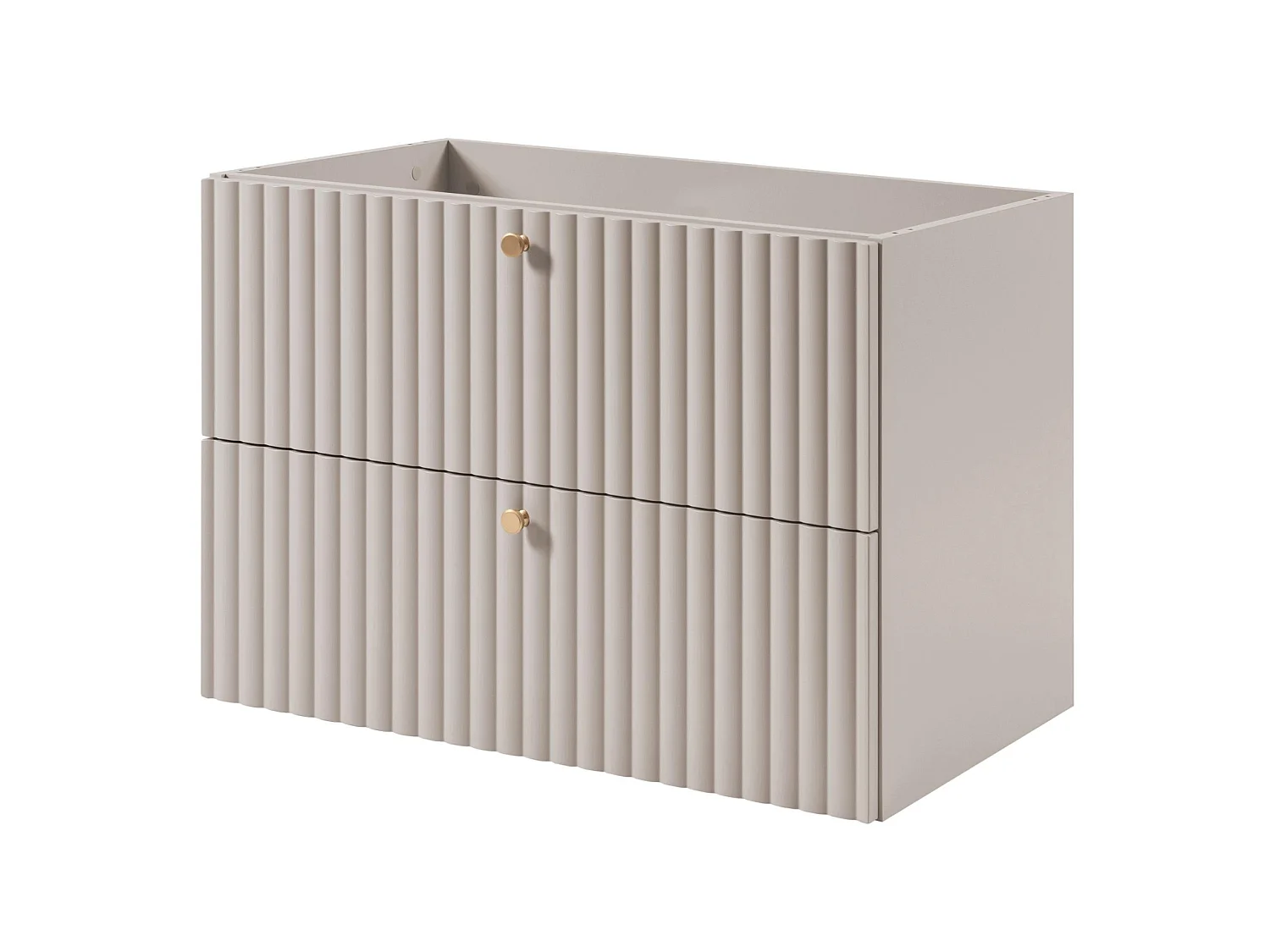 Meuble sous vasque 80cm - Suspendu - Strié Cachemire - sans plan – RODAN