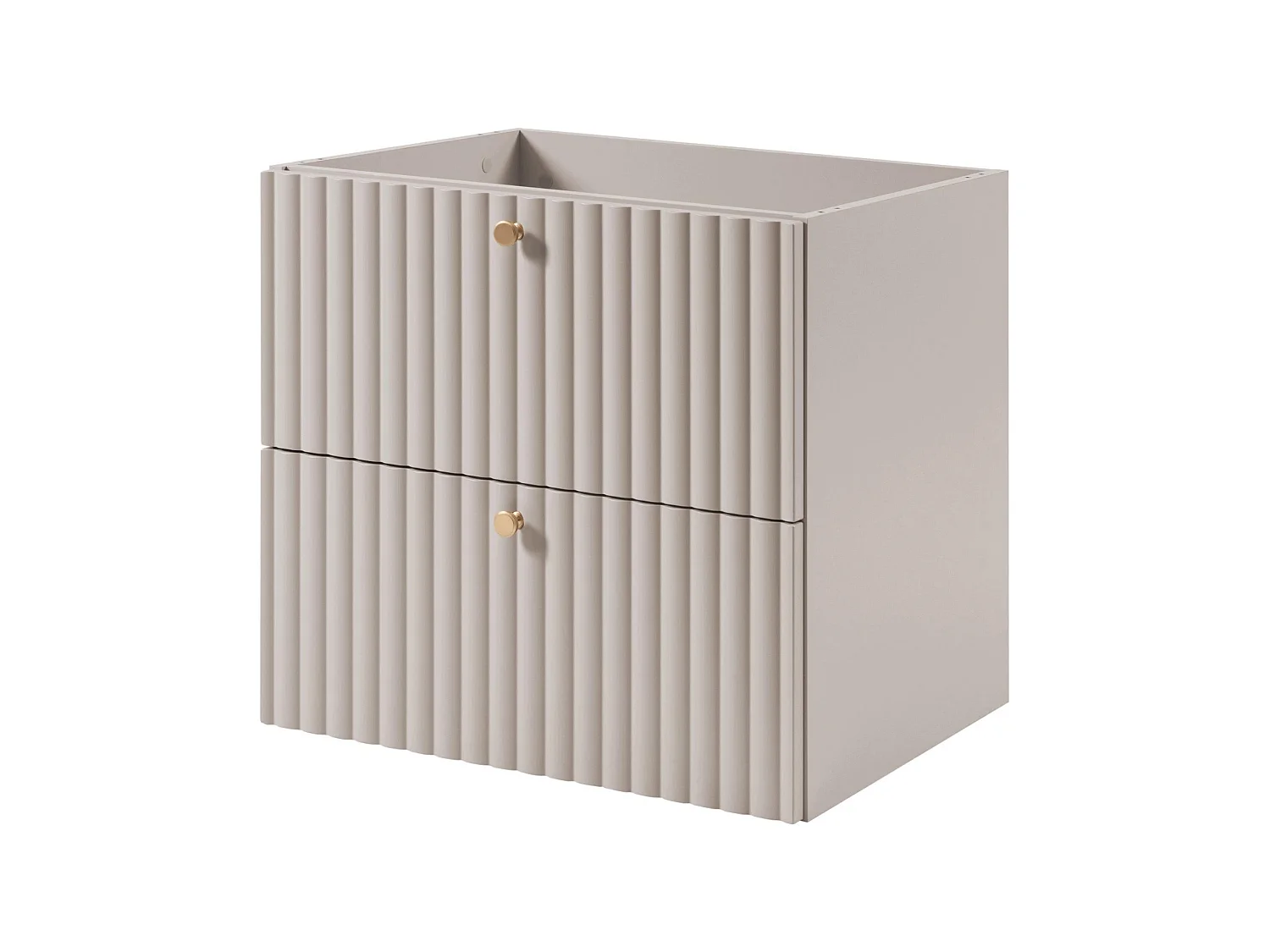 Meuble sous vasque 60cm - Suspendu - Strié Cachemire - sans plan – RODAN