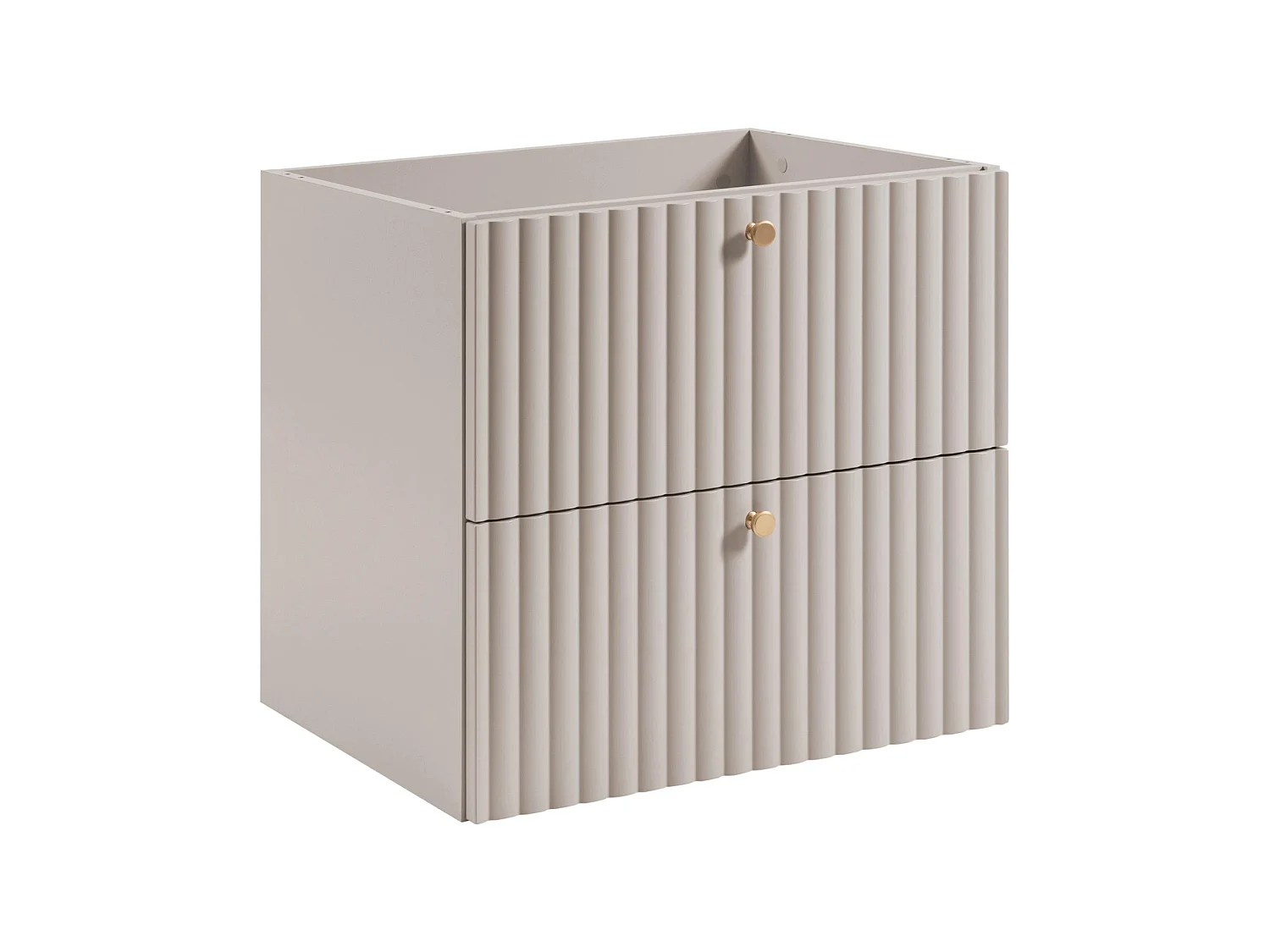 Meuble sous vasque 60cm - Suspendu - Strié Cachemire - sans plan – RODAN