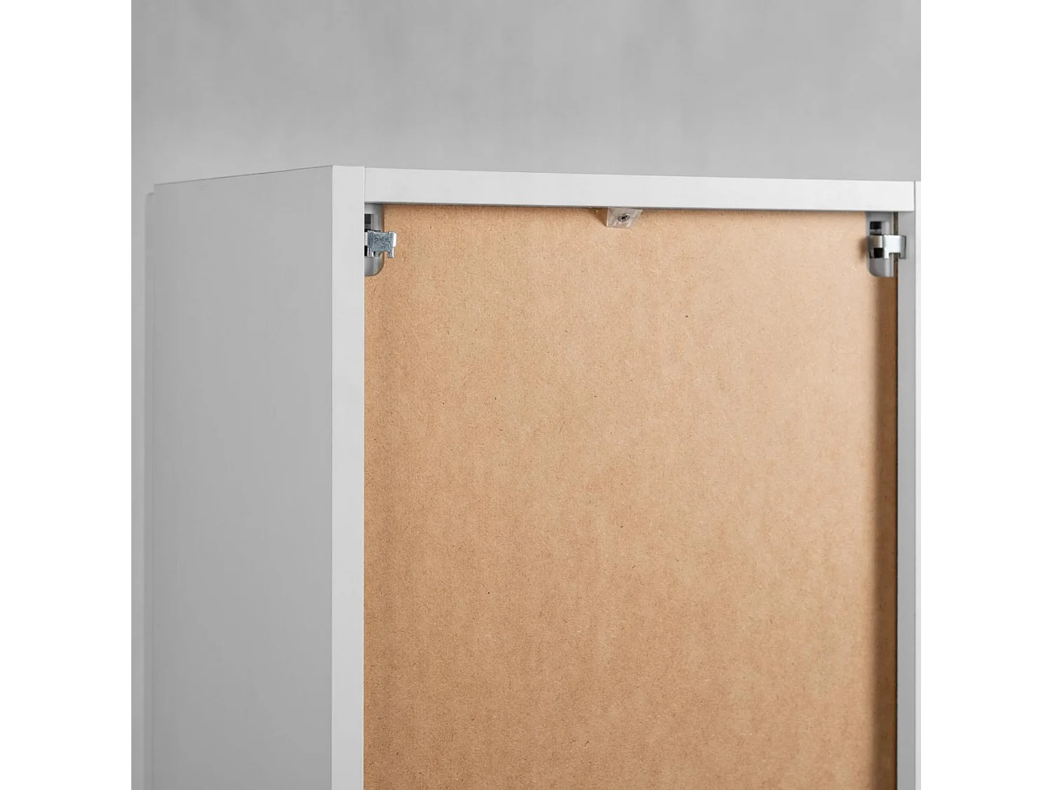 Columna de baño 136cm - Suspendido - Estriado Blanco - Mueble de baño estrecho – RODAN