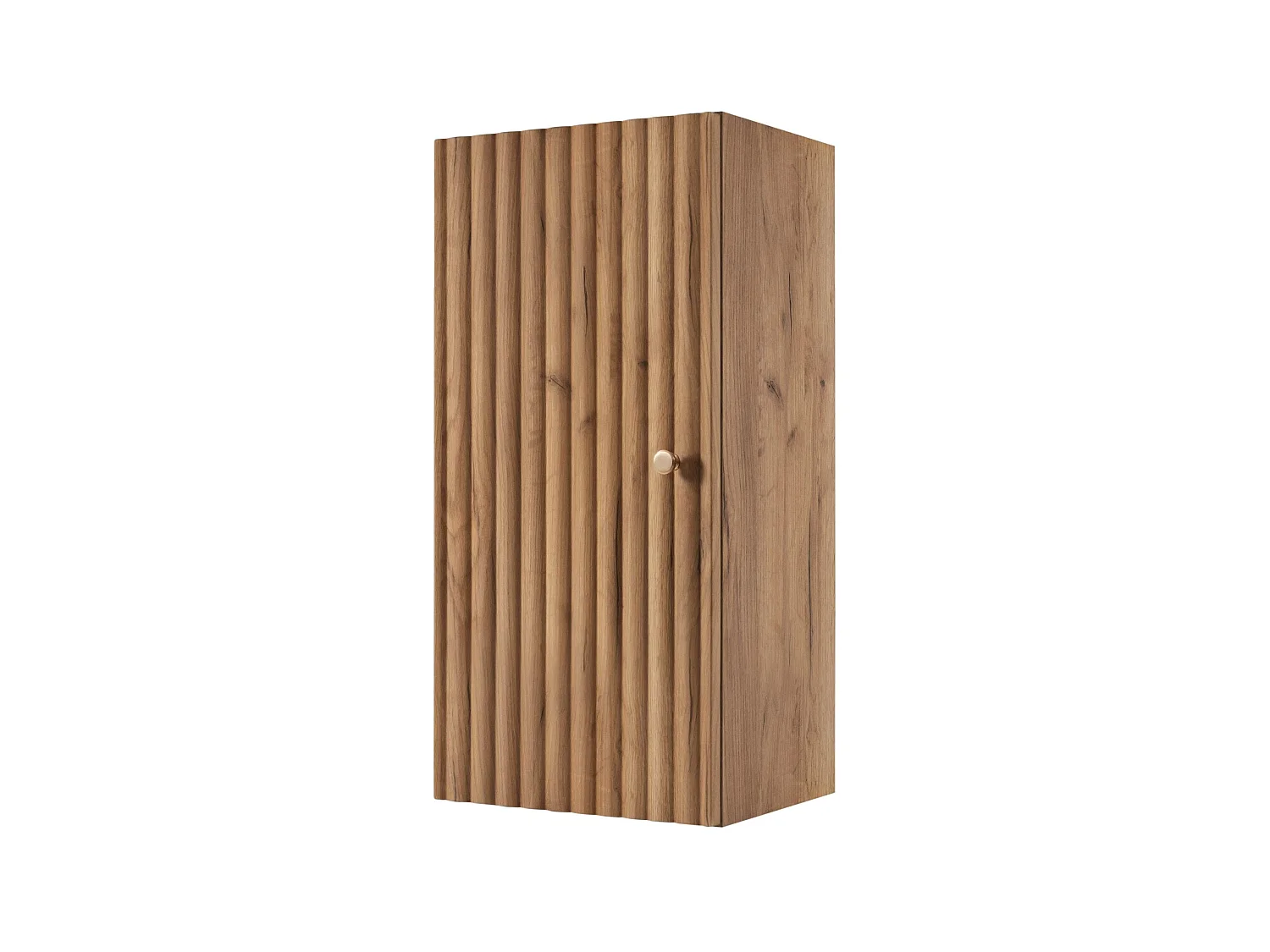 Armario colgante de baño 68cm - Estriado Roble - Mueble de baño estrecho – RODAN