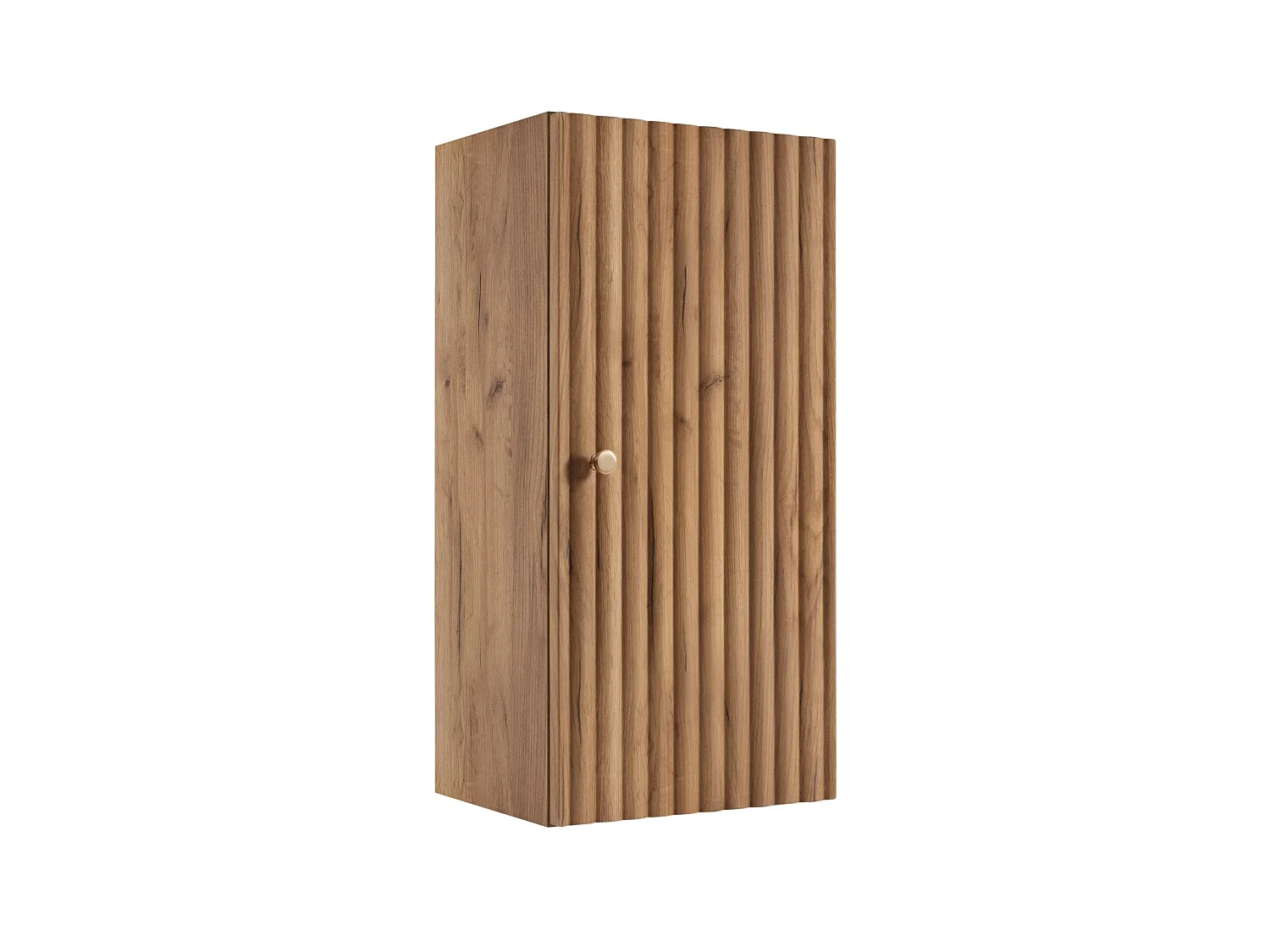 Armario colgante de baño 68cm - Estriado Roble - Mueble de baño estrecho – RODAN