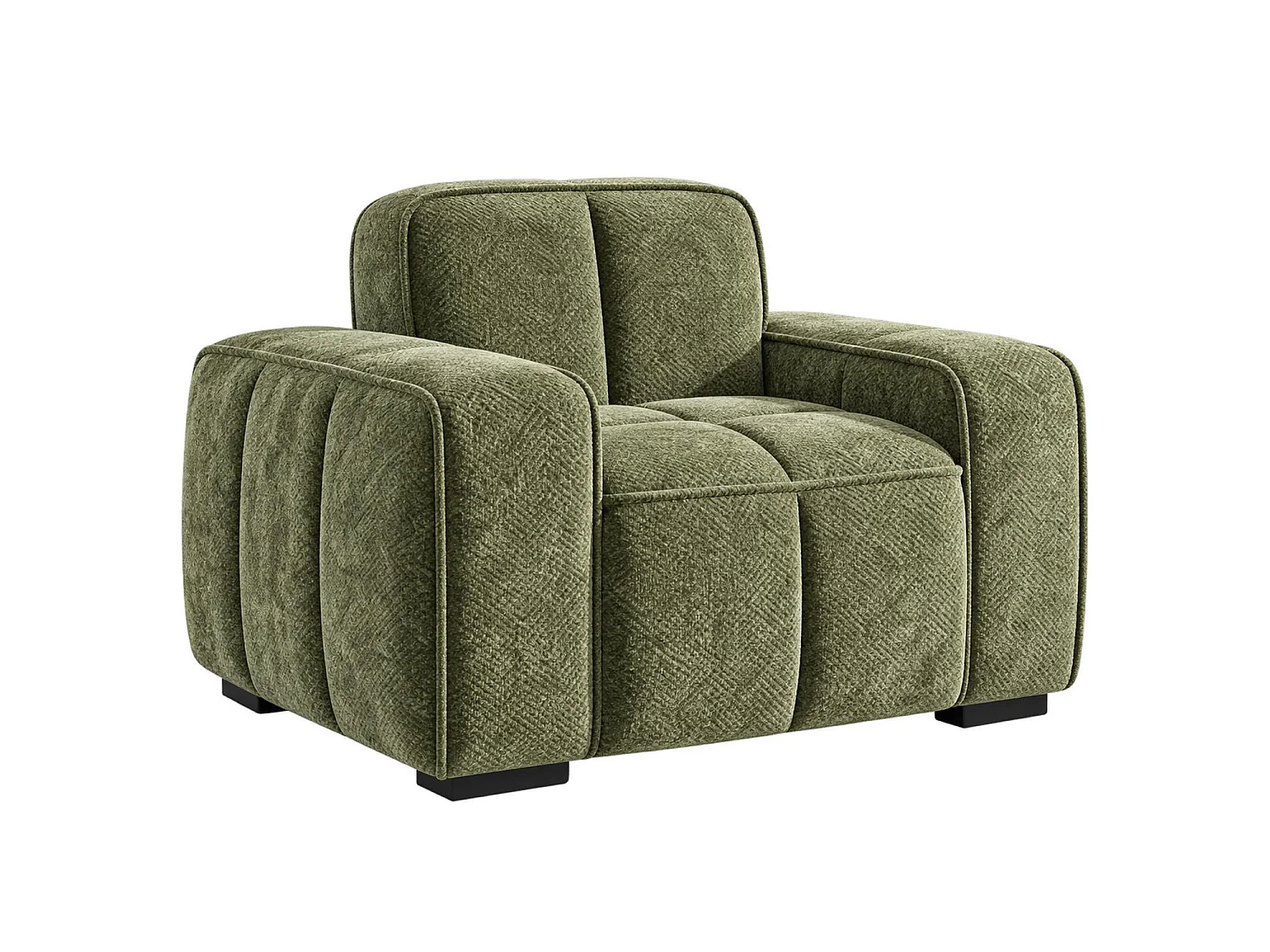 Preston Olive Green 3 2 1 Sofa Suite Woven Fabric 3 Piece Set