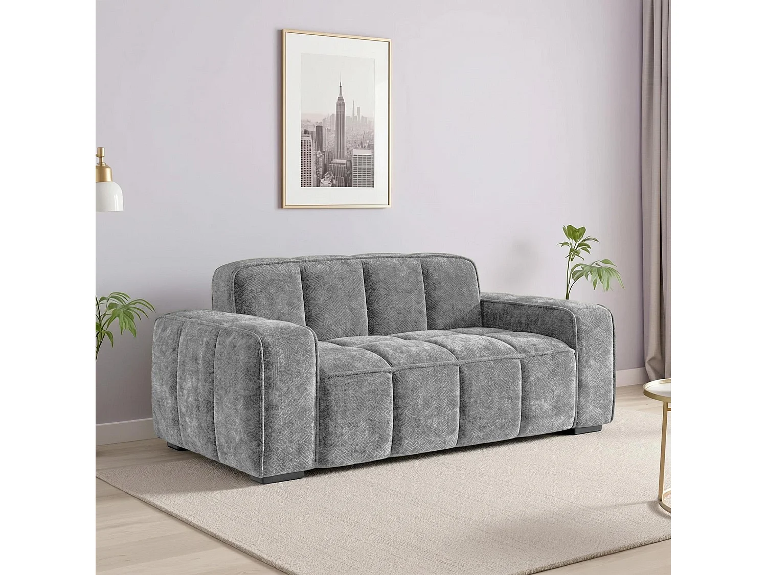 Preston Grey 3 2 Sofa Suite Woven Fabric 2 Piece Set