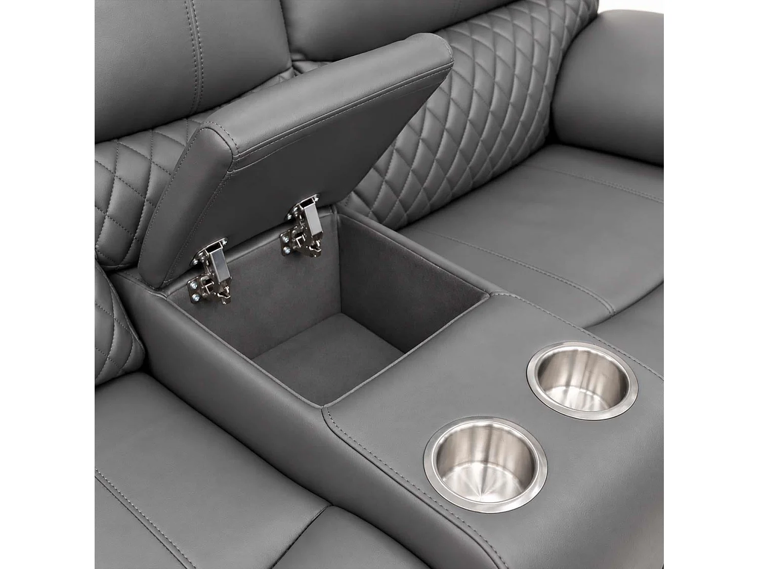 Bentley Grey Electric Recliner Sofa Suite 3 + 2 Seater, Eco Leather