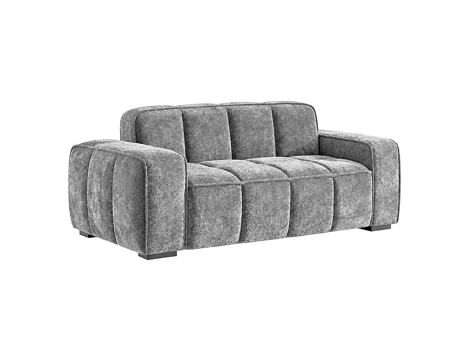 Preston Grey 3 2 1 Sofa Suite Woven Fabric 3 Piece Set