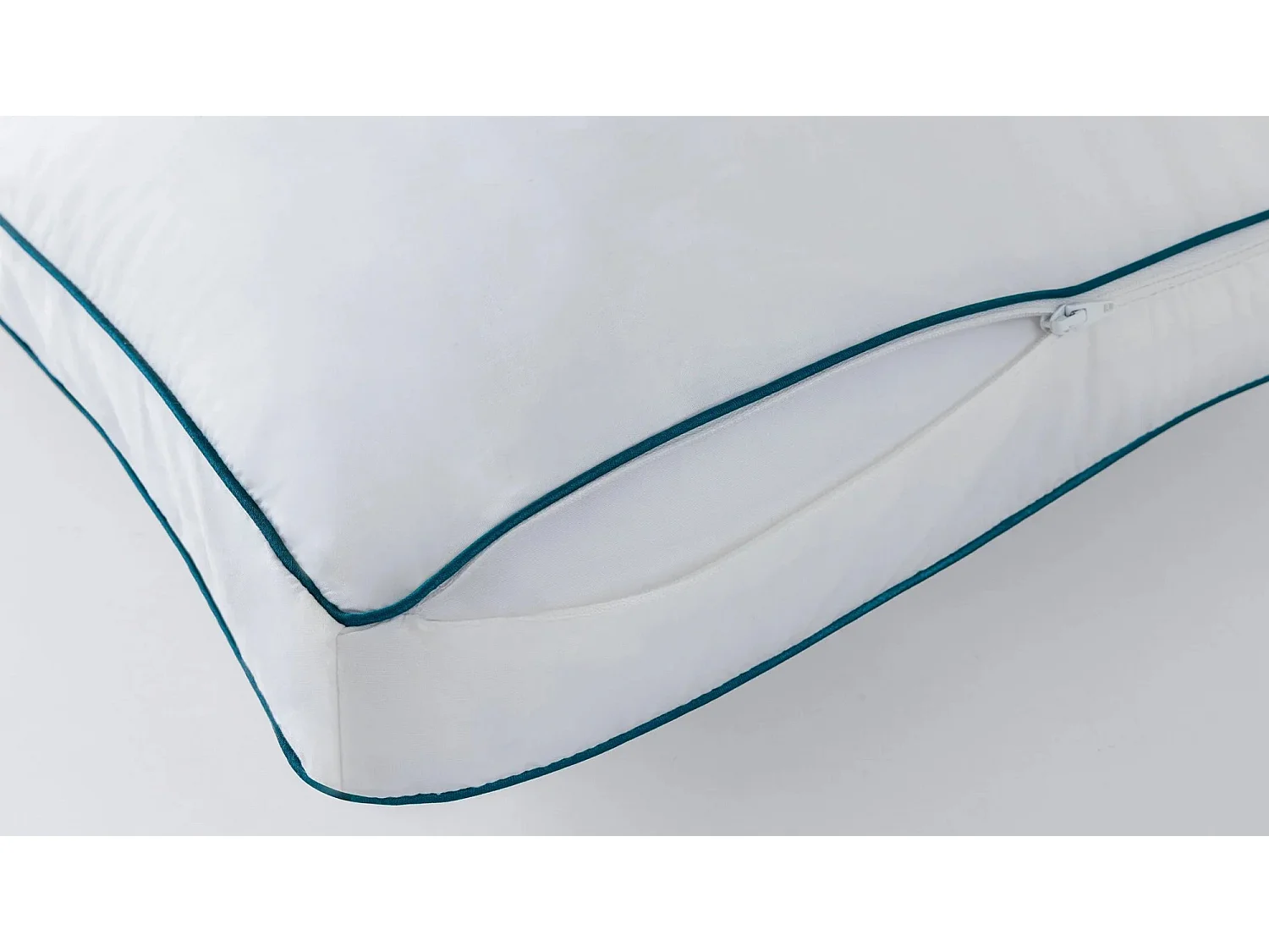 YATAS BEDDING Oreiller à ressorts Pegas 43 x 62 x 13 cm, Micro-ressorts ensachés, Fibre Thermobond 500 g, Enveloppe 100% coton