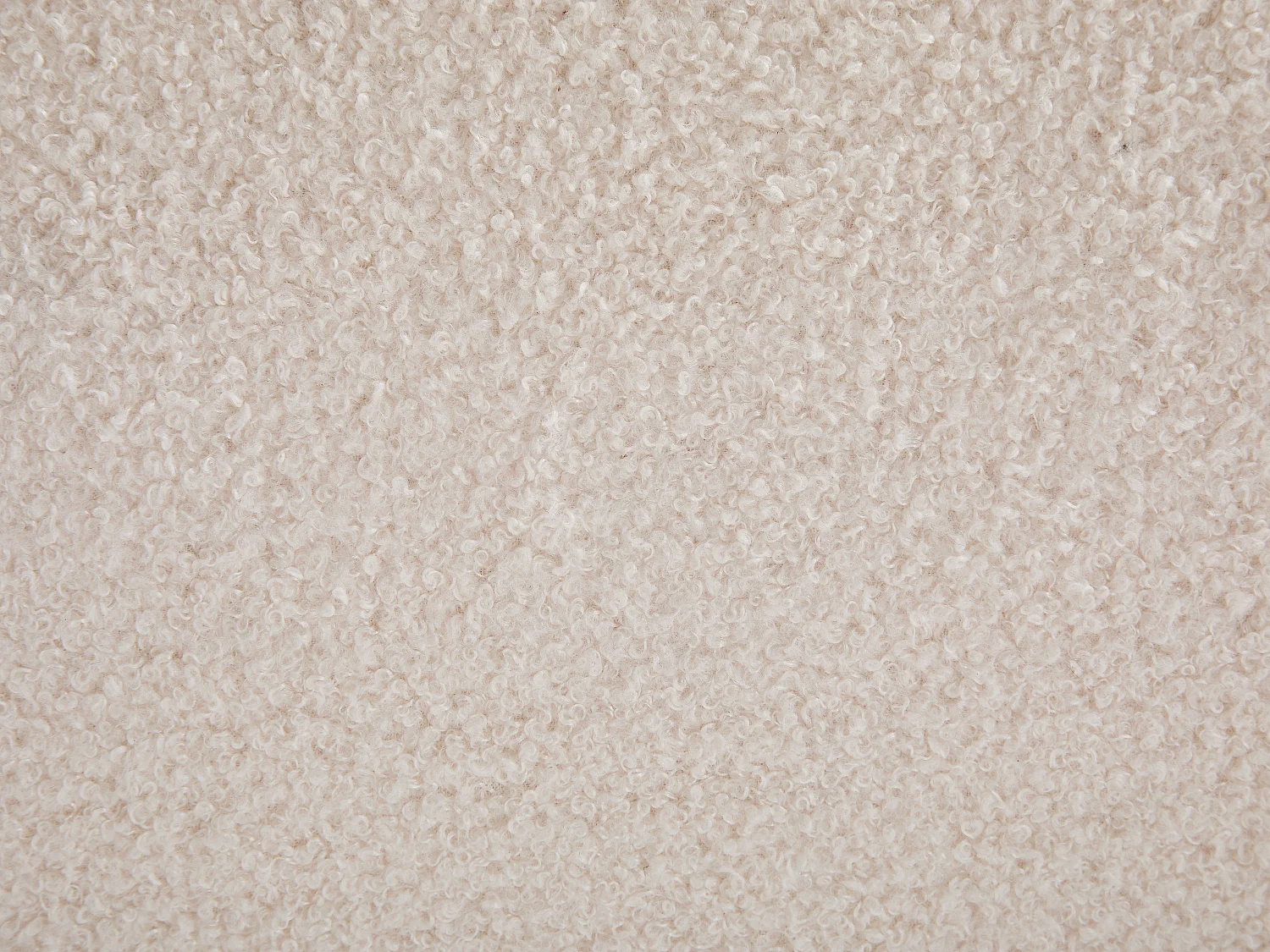 Bed met opbergruimte 160 x 200 cm - Boucléstof - Met leds - Crème + Matras - LIRIMO