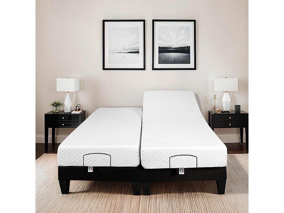 Ensemble Matelas Mémoire de forme ABSOLU avec sommier ROCHEREAU 70x190 cm