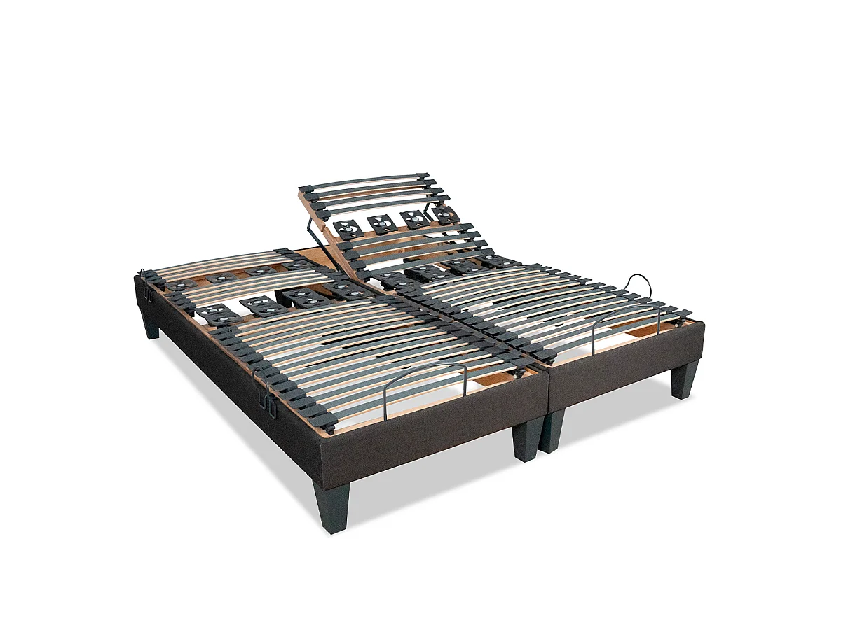 Ensemble Matelas Mémoire de forme ABSOLU avec sommier ROCHEREAU 2x80x200 cm