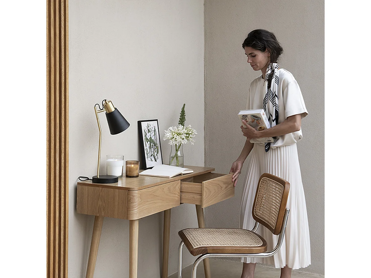 Console bois frêne sienna - Naturel