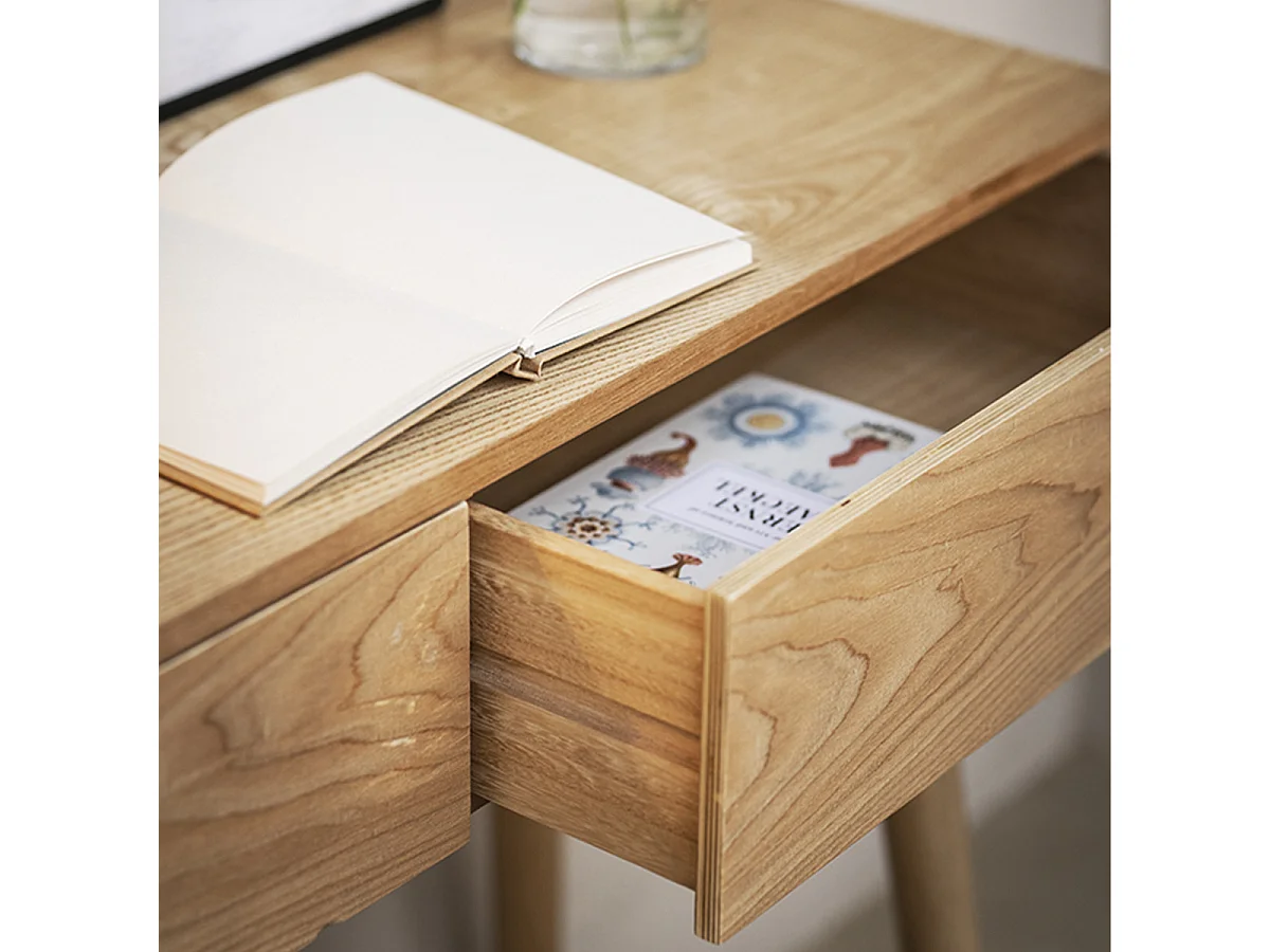 Console bois frêne sienna - Naturel