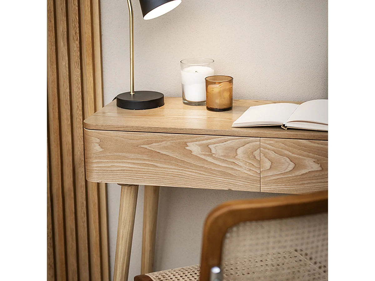 Console bois frêne sienna - Naturel