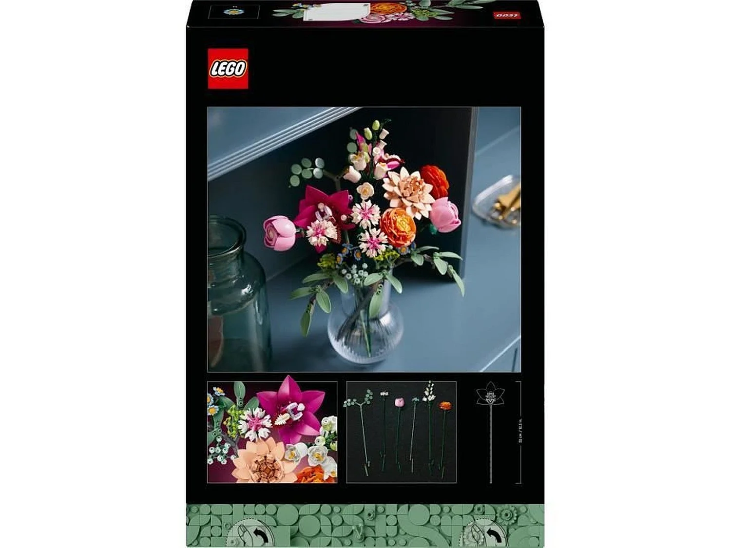 Lego Botanicals Le joli bouquet de fleurs roses pour adultes