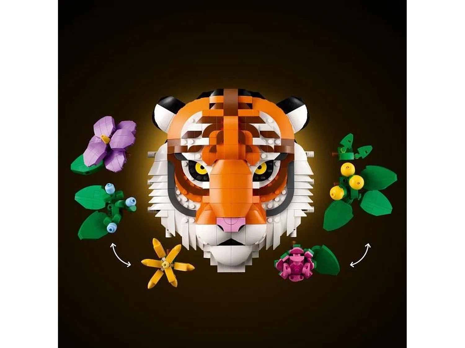 Lego Art La Collection Faune - Le Tigre - Set adulte avec fleurs