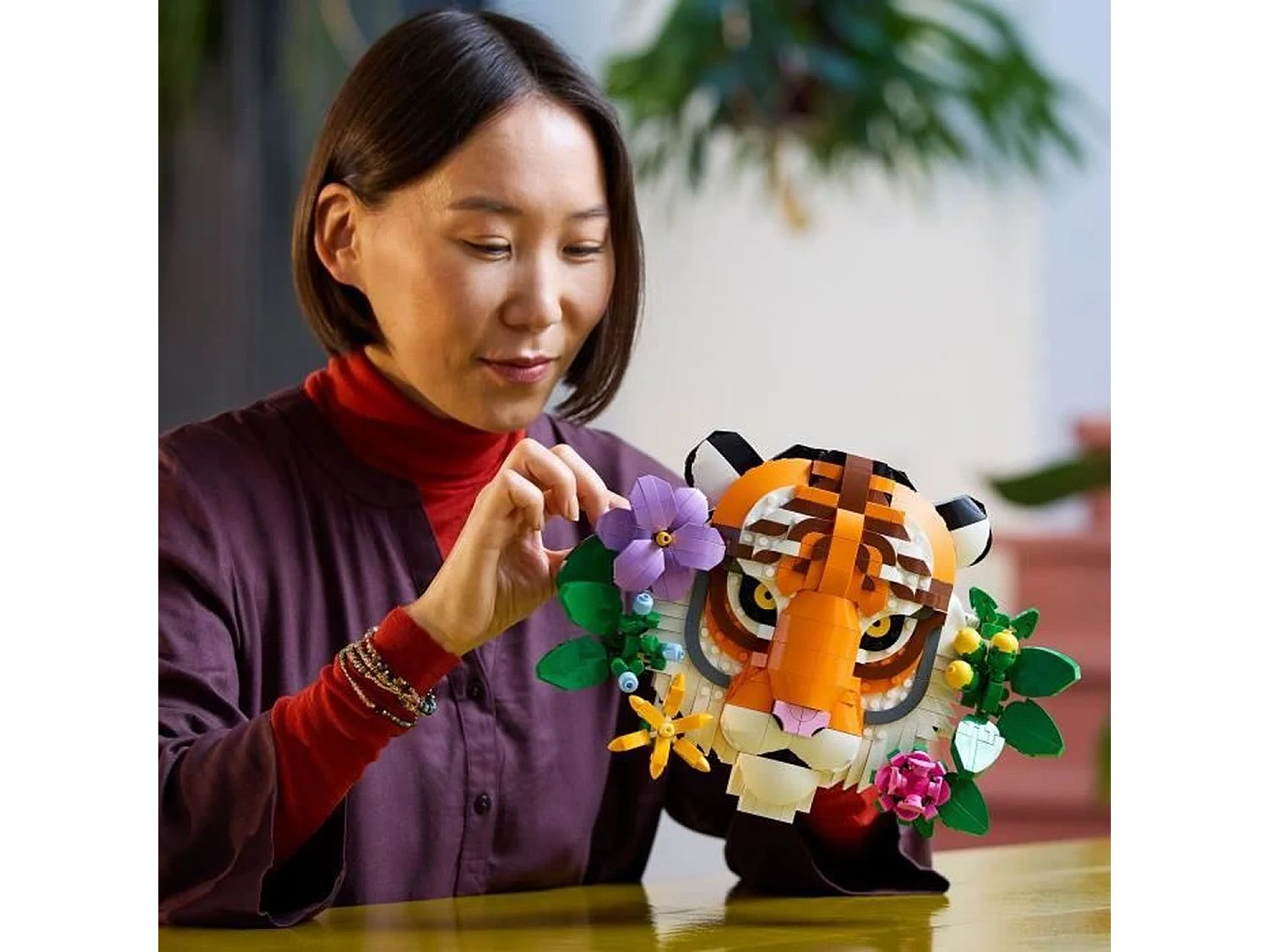 Lego Art La Collection Faune - Le Tigre - Set adulte avec fleurs