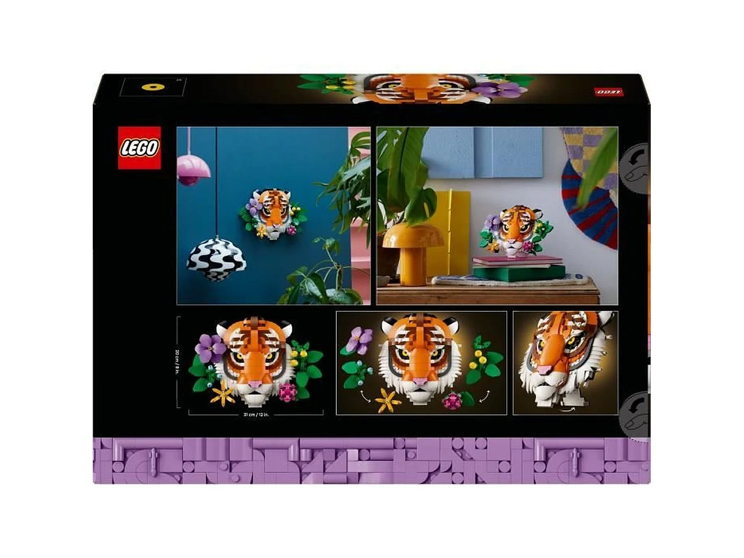 Lego Art La Collection Faune - Le Tigre - Set adulte avec fleurs