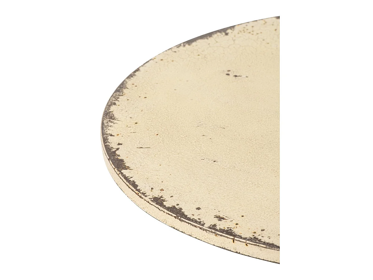 Table de Jardin Ronde "Naïs" 78cm Blanc Cassé