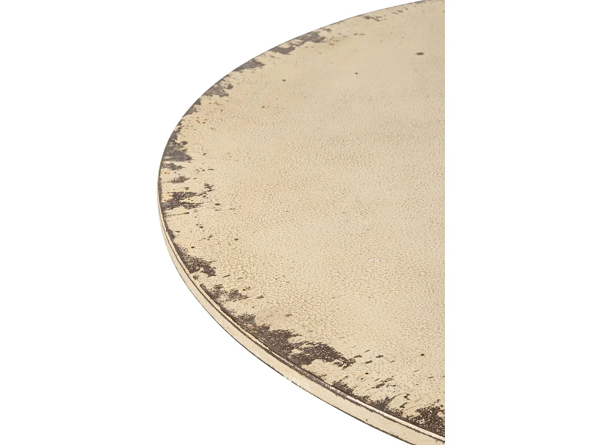 Table de Jardin Ronde "Naïs" 123cm Blanc Cassé