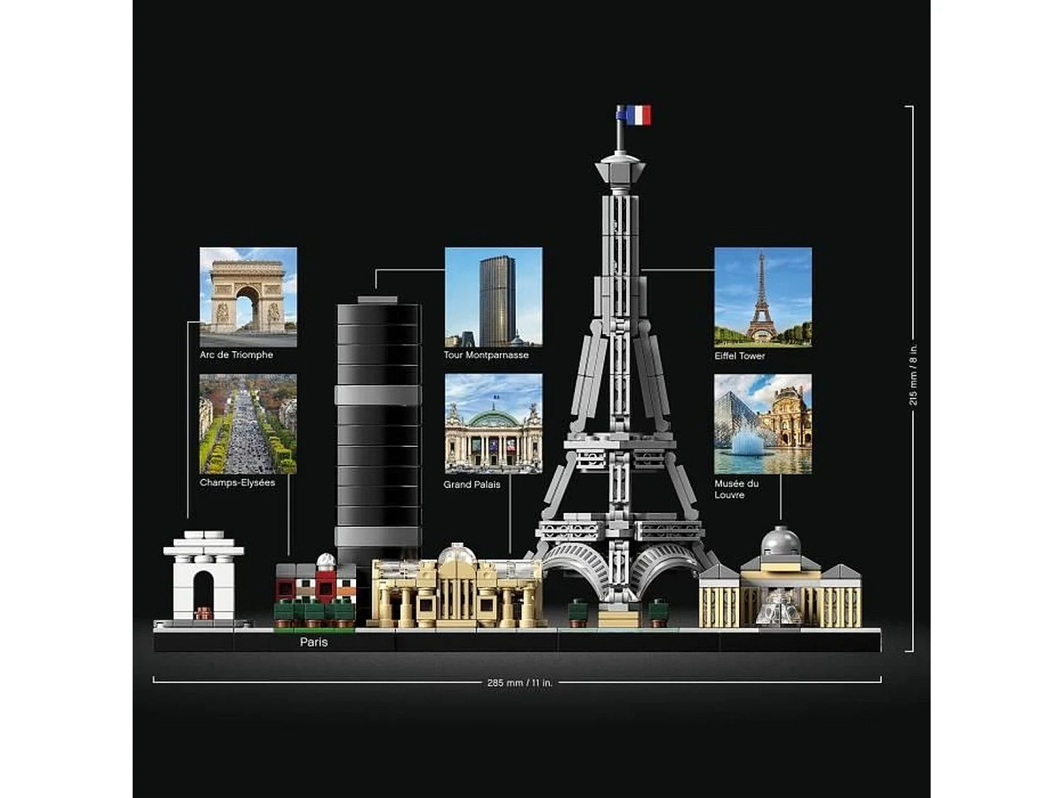 Lego Architecture Paris maquette à construire avec Tour Eiffel