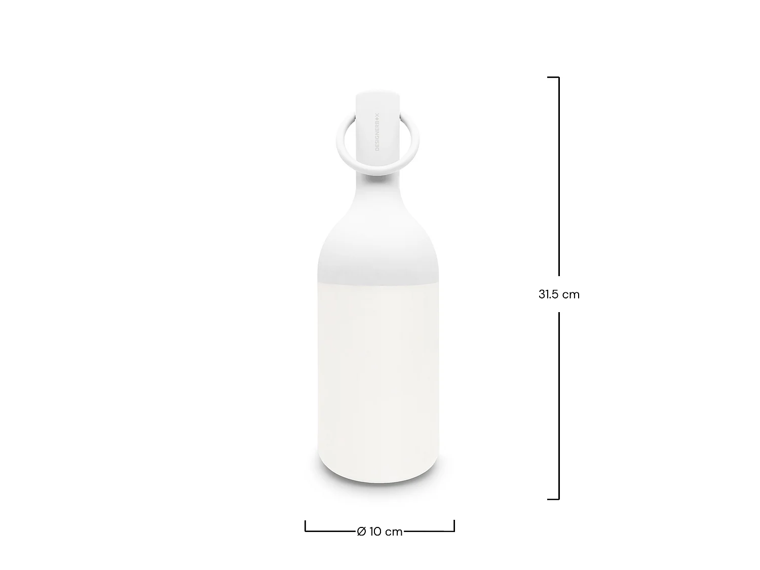 Lámpara portátil de plástico blanco - Elo
