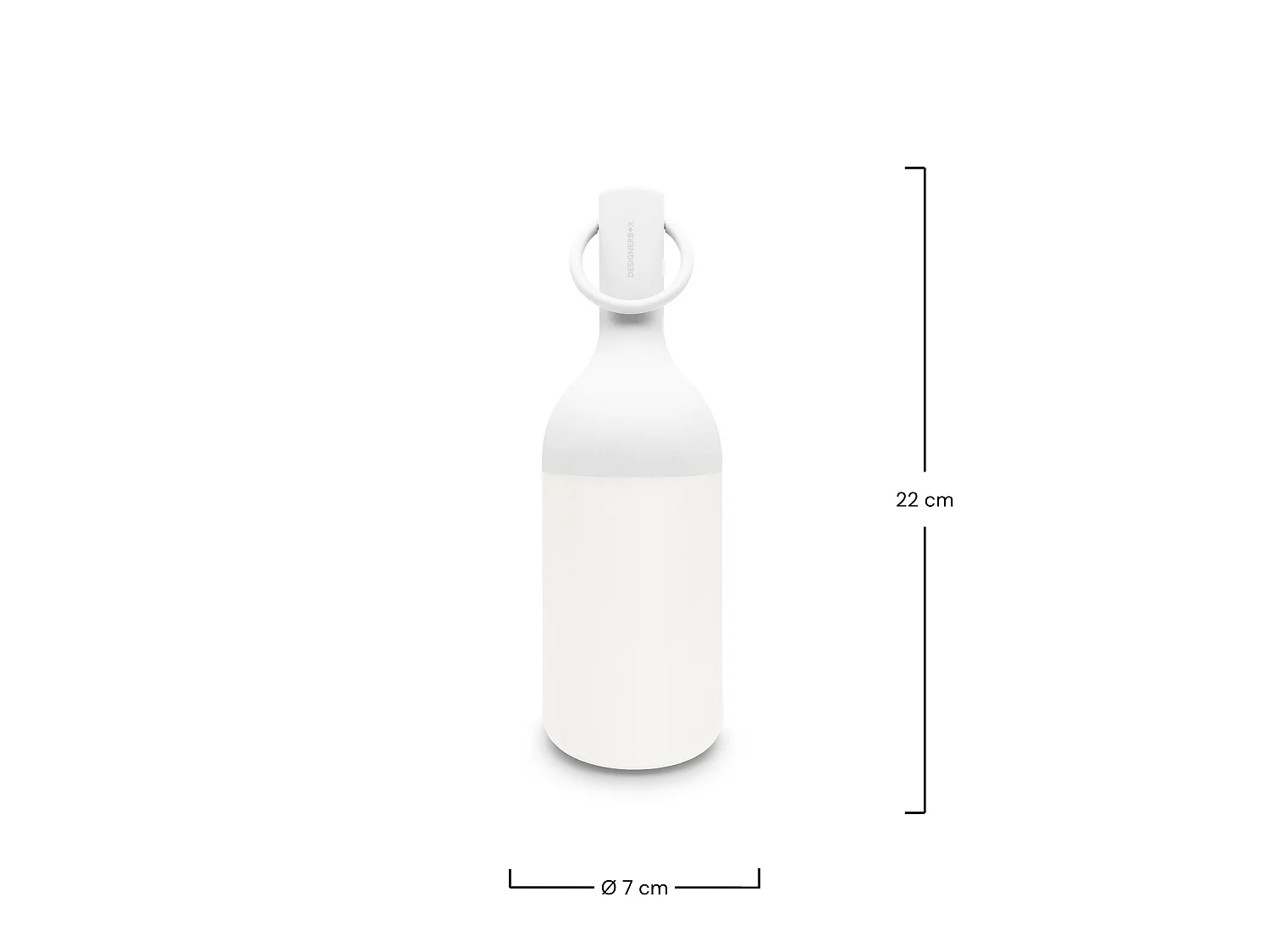 Pequeña lámpara nómada de plástico blanco - Elo