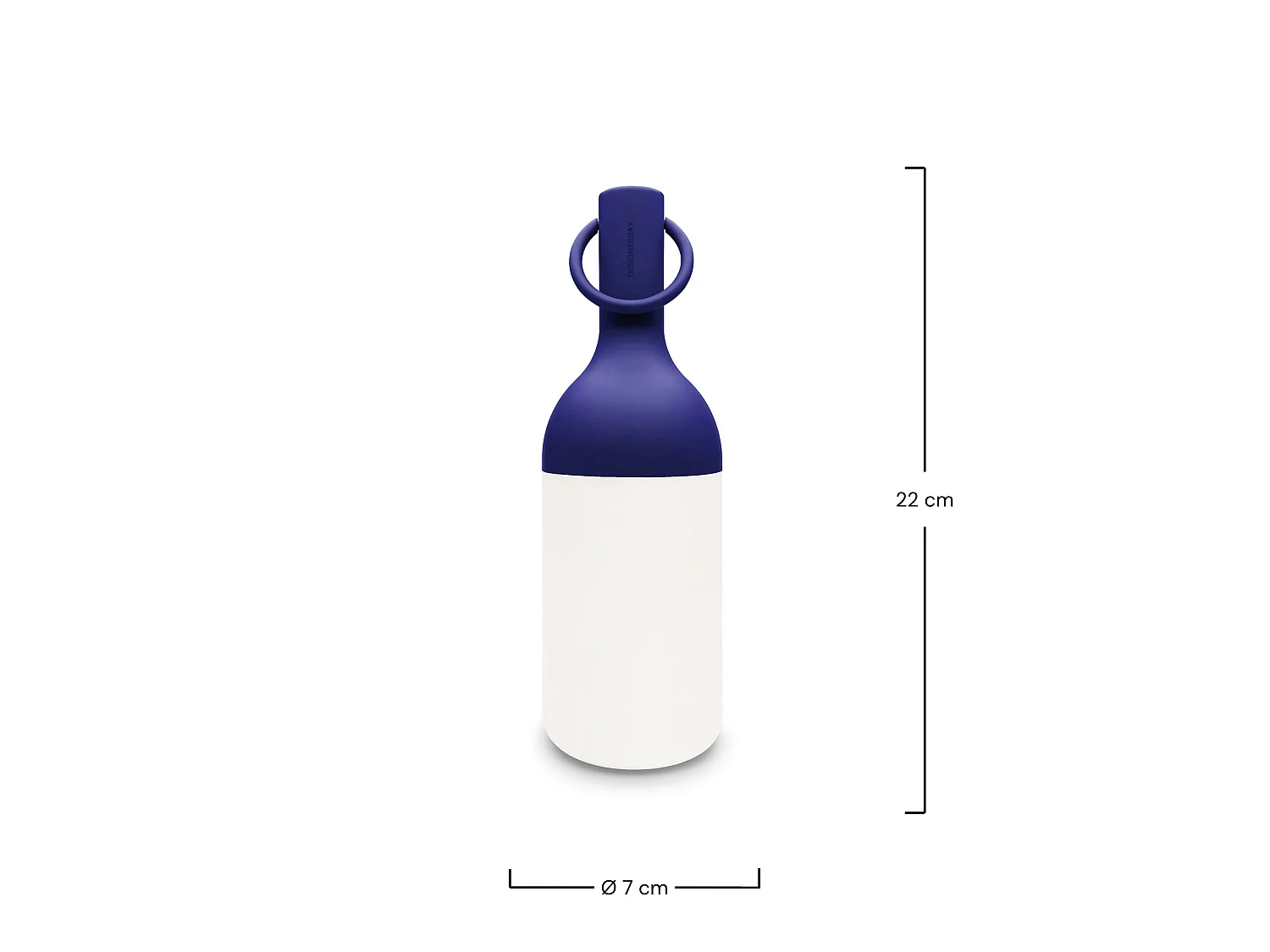 Pequeña lámpara portátil de plástico azul - Elo