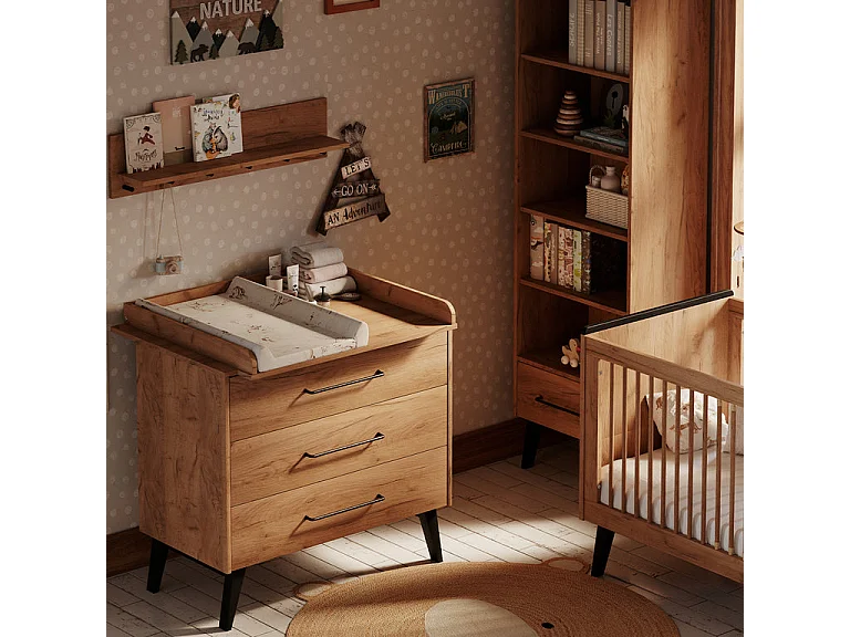 Pinio Retro Wood 3-drawer chest