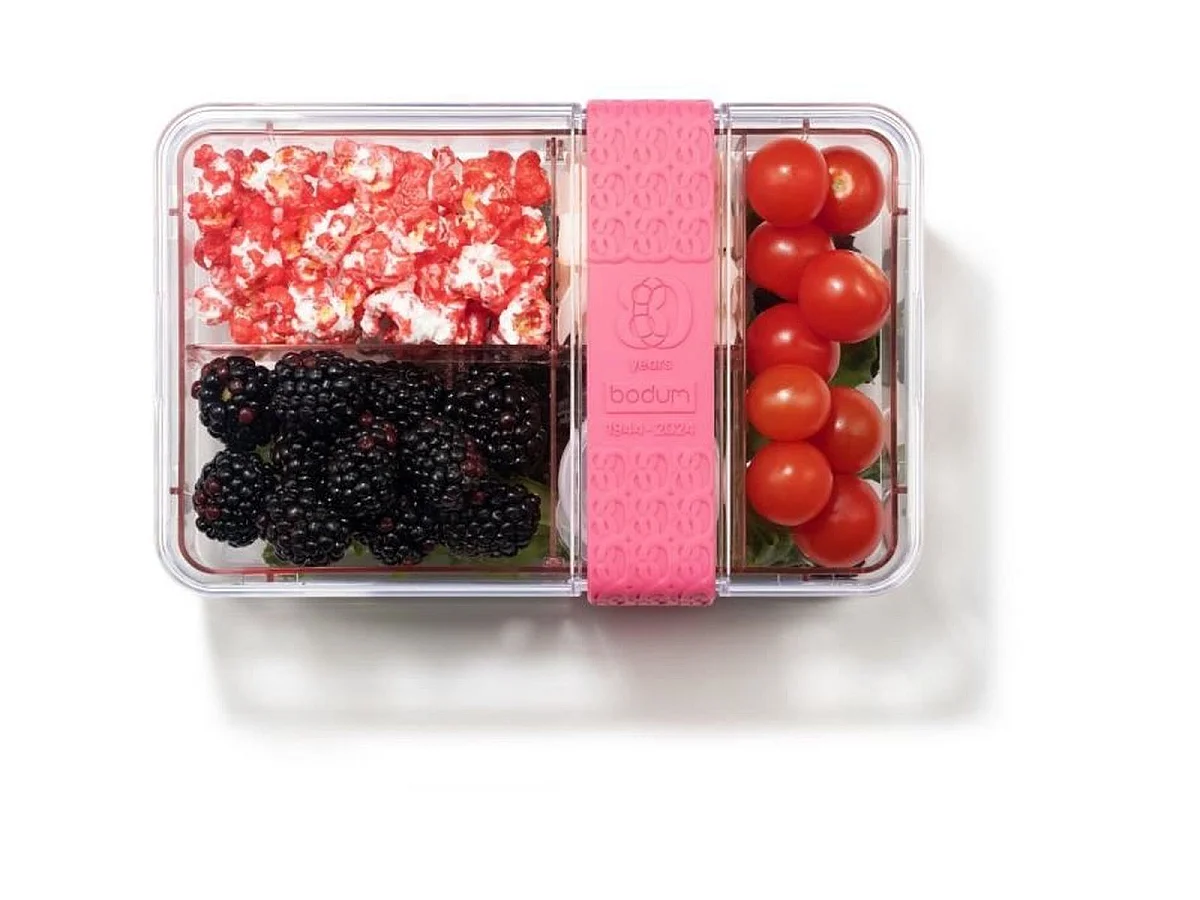 BODUM Topee Bistro boîte repas compartimentée avec couverts, sans BPA (Rose)