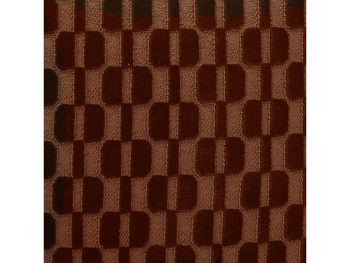 Coussin Déco en Velours "Selia" 40x40cm Marron Tonka