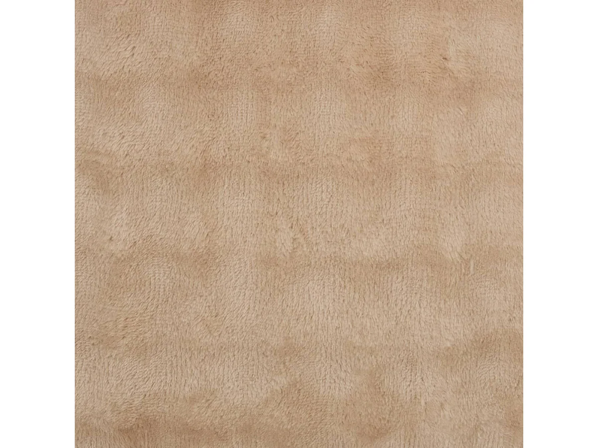 Coussin Déco Imitation Fourrure "Zephy" 40x40cm Beige Lin