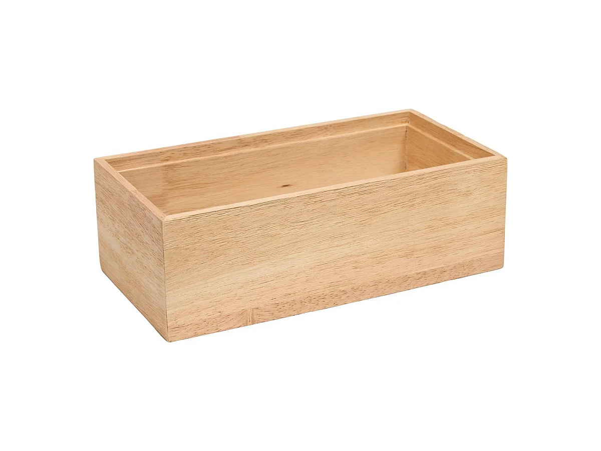 Boîte à Mouchoirs en Bois "Bonie" 27cm Beige