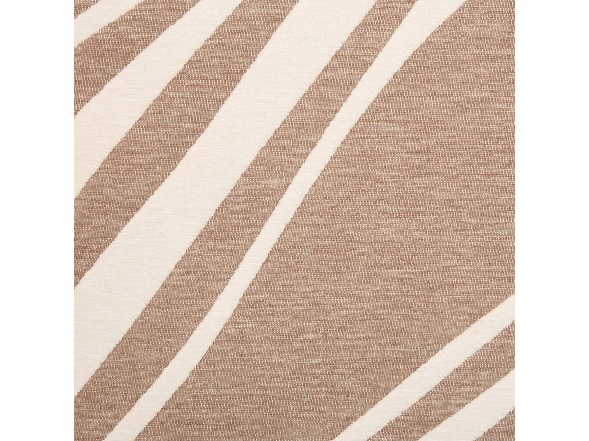 Coussin Déco Vagues "Betima" 45x45cm Beige Lin