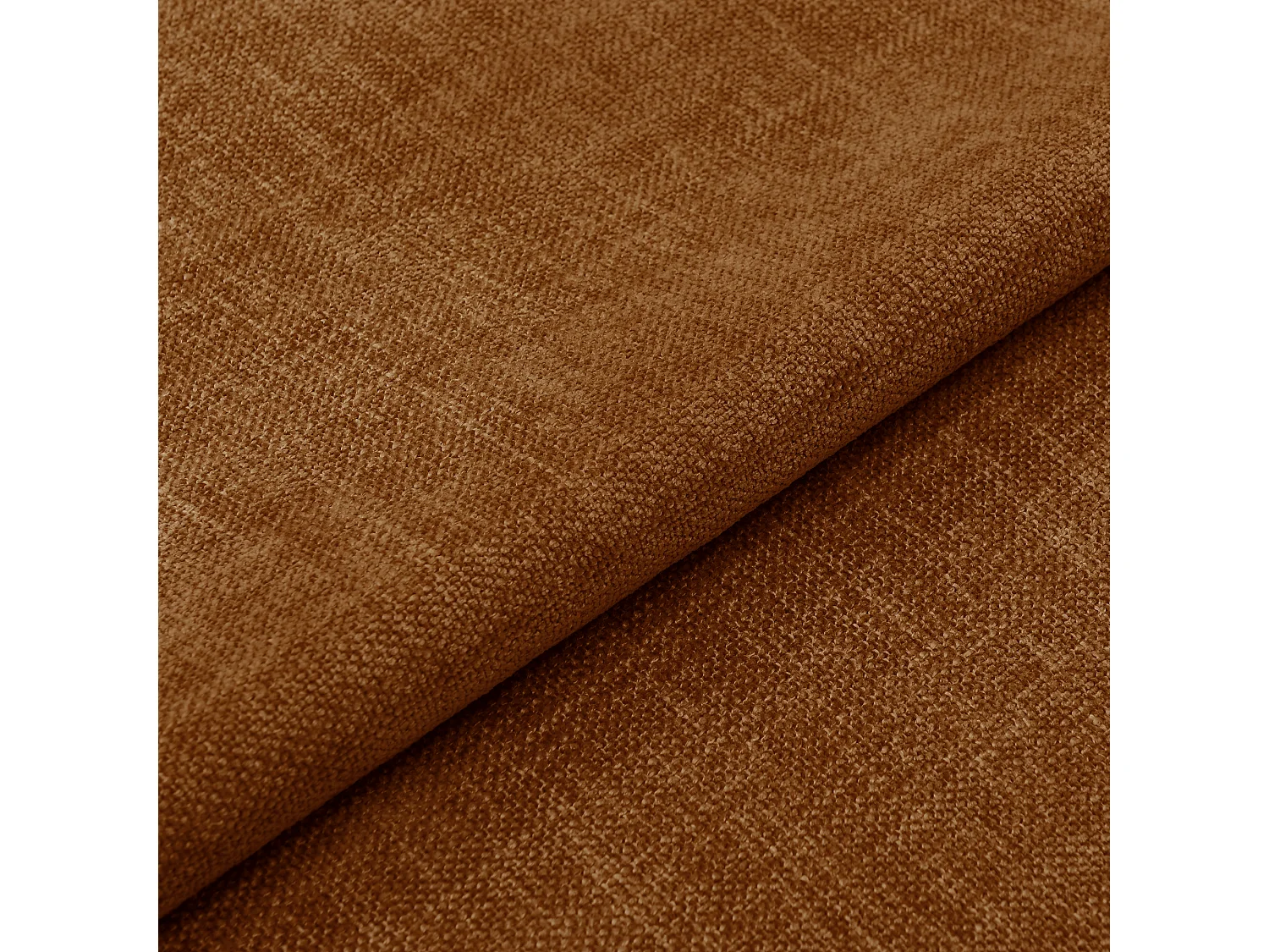 Fauteuil de salle à manger CELIA en tissu tramé terracotta