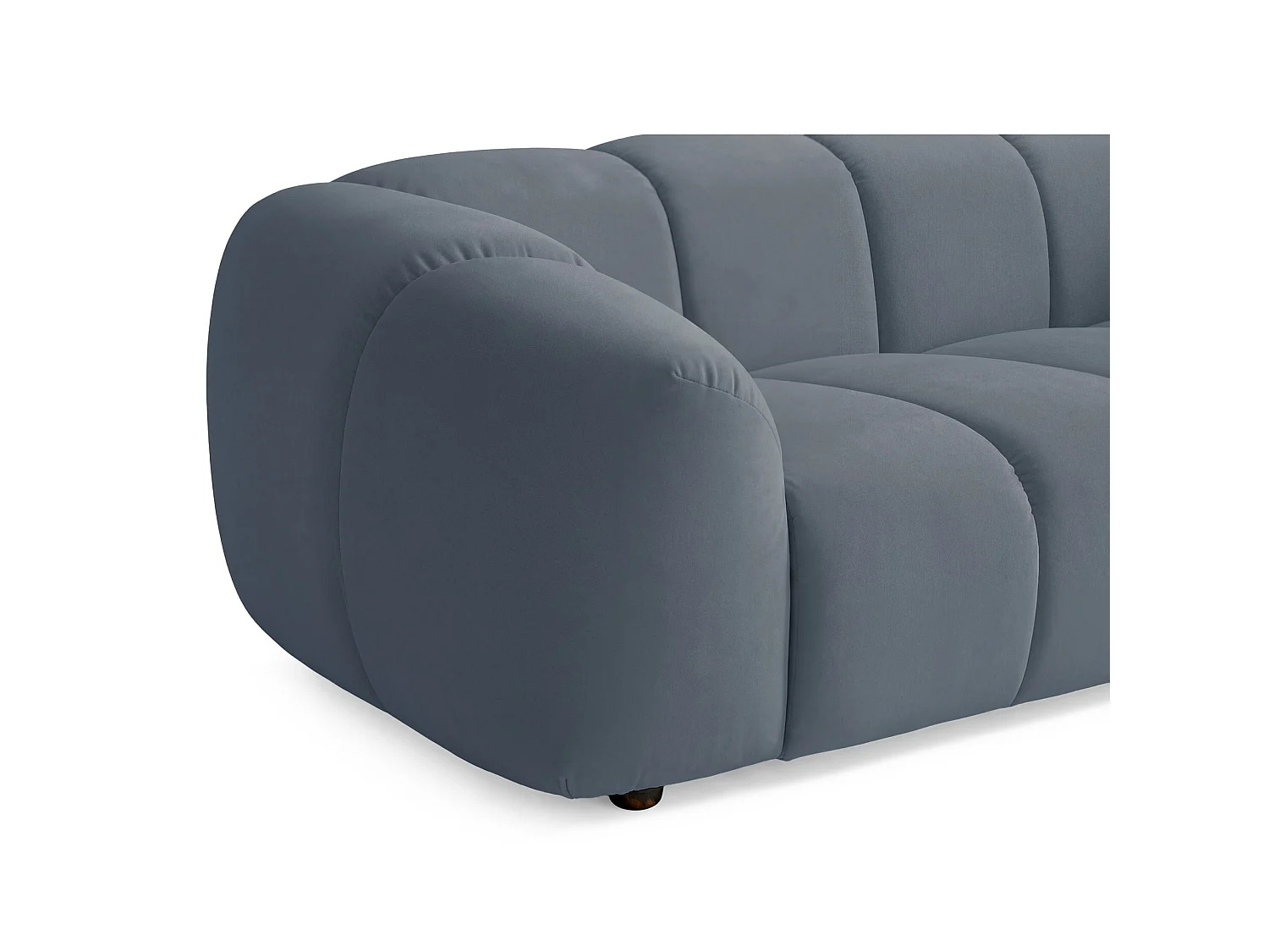Sofa 3-Sitzer, Samt Hellblau, 220 cm - Millma