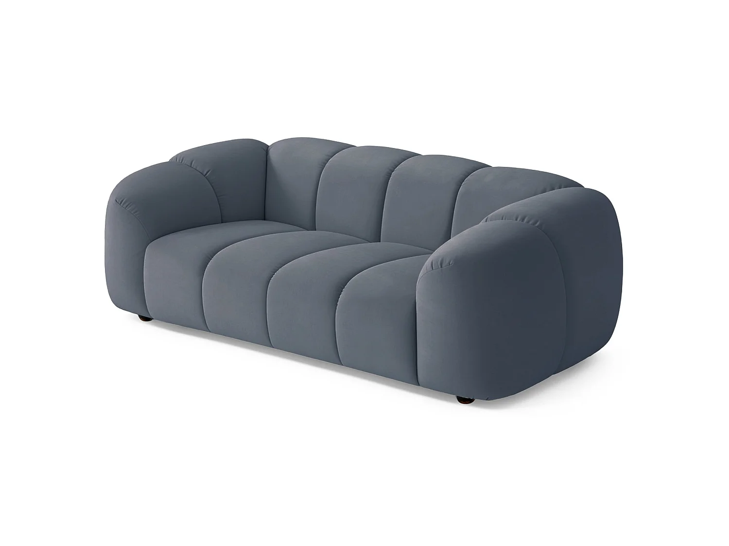 Sofa 3-Sitzer, Samt Hellblau, 220 cm - Millma